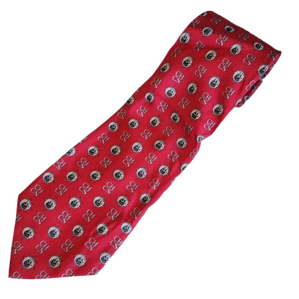 Vineyard Vines Boat Theme Silk Tie Marthas Vineyard Mens Necktie Ships Wheel